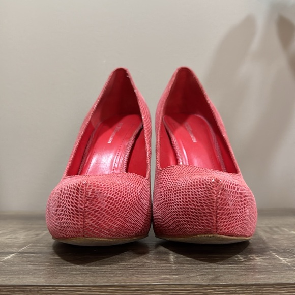 BCBGeneration Red Leather Heels - Picture 3 of 6